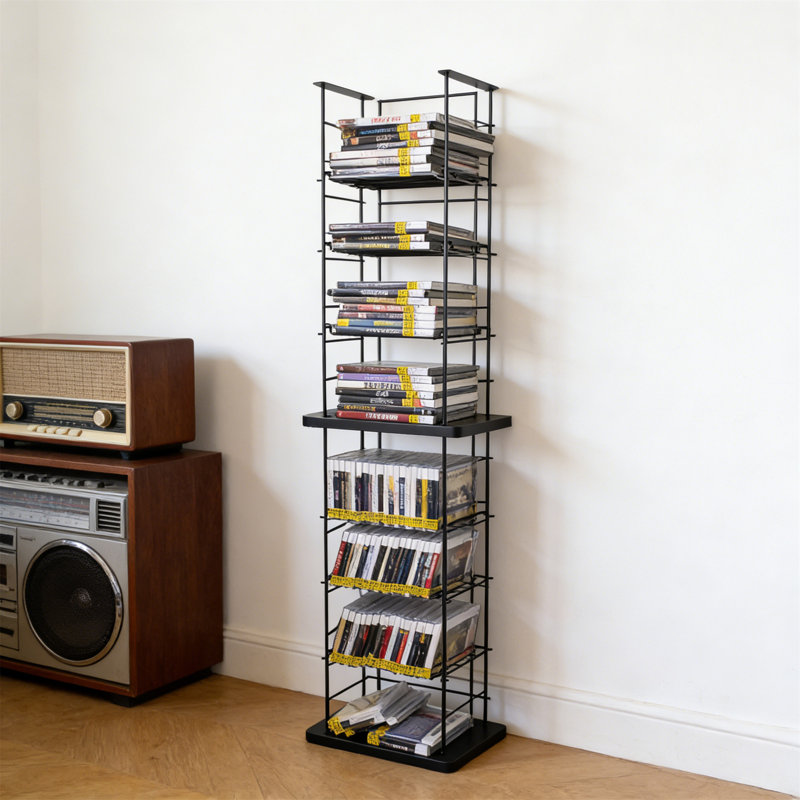 Wrought Studio™ CD Tower Media Rack, Holds 176 Cds, For Dvds